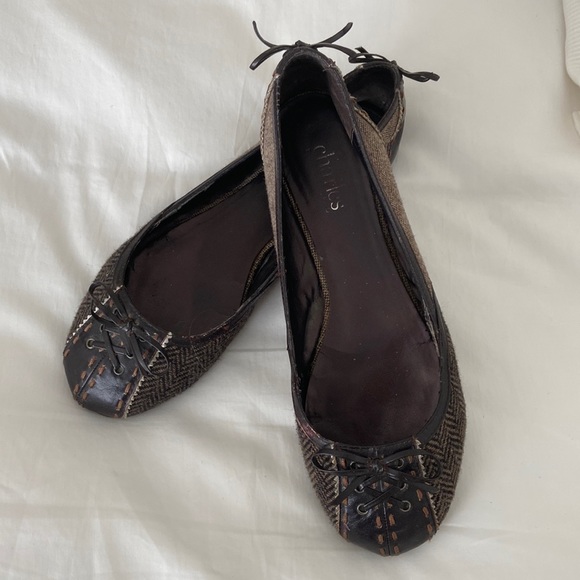 CHARLES DAVID BALLET FLATS SIZE 7 1/2 - Picture 1 of 14
